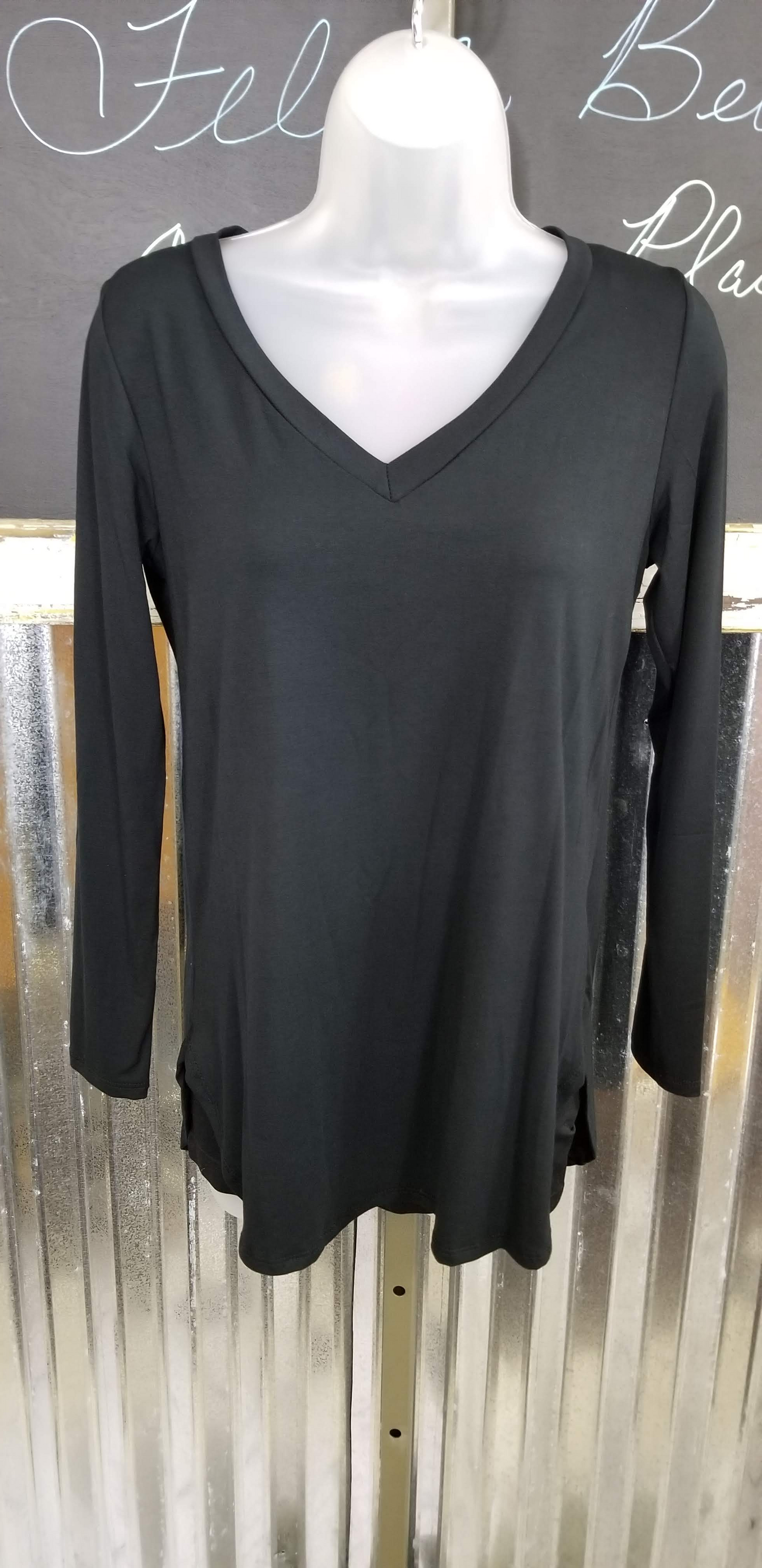 V-Neck Long Sleeve Tee