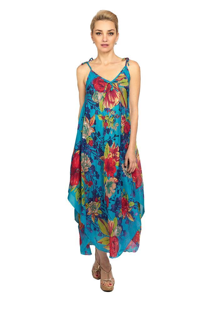 Floral turquois Dress